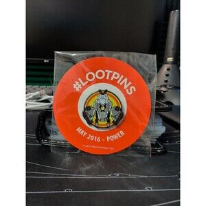 Loot Crate #LOOTPINS May 2016 “Power” Collectible Pinback Button